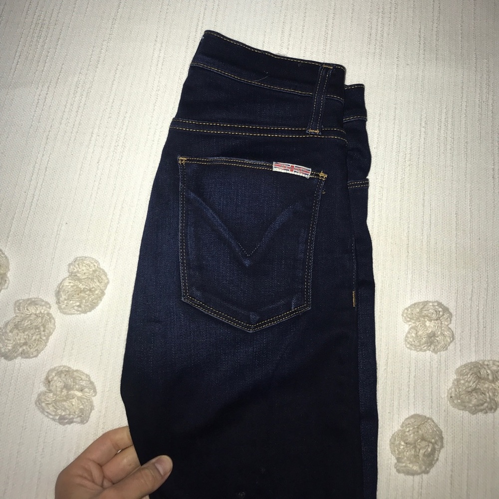 Hudson skinny high-rise dark wash